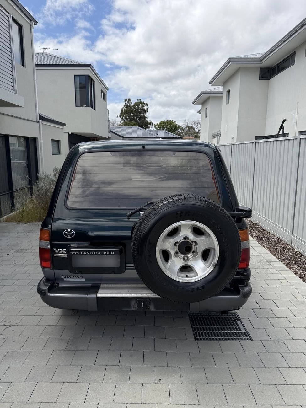 Detailed Toyota LandCruiser, rear view